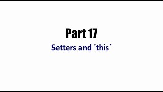 Java Programming Beginner Tutorials Part 17: Setters and this
