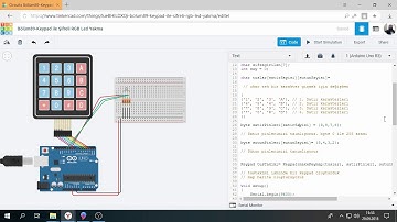 Tinkercad ile Arduino Bölüm 89 : Keypad ile Şifreli RGB Led Yakma