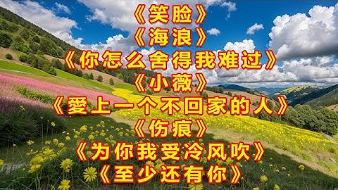 经典老歌《笑脸》《海浪》《你怎么舍得我难过》《小薇》