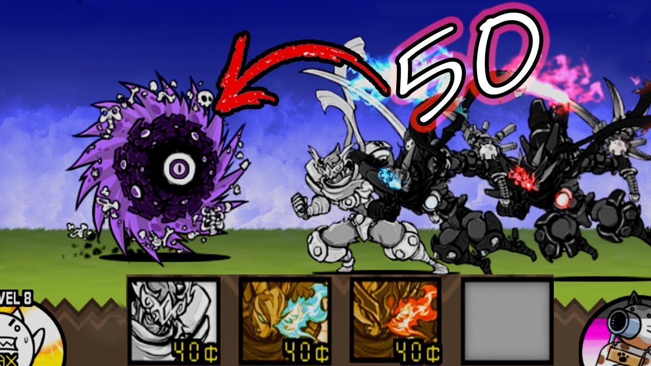 The Battle Cats Zyclone VS Akuma Hayabusa TRIO (Spam) YouTube