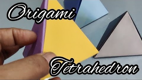 Unfolding geometric wonders tetracraft - Origami tetrahedron | Triangular pyramid |