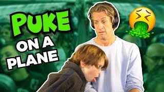 He puked on the plane // The Holderness Family