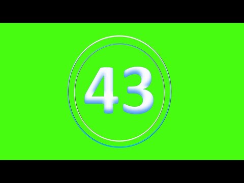 CountDown 43s - (Greenscreen, Sound Effect, No Copy Right)