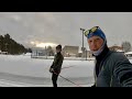 08.03.2021.тренировка свободным стилем,катаем 20 км в снегопад,тест лыж Fischer spud max-Rossignol
