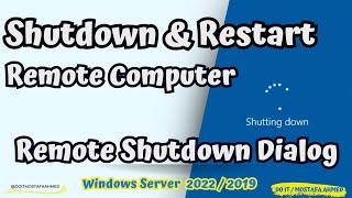 How to Restart or Shutdown a Computer Remotely #doit_mostafa