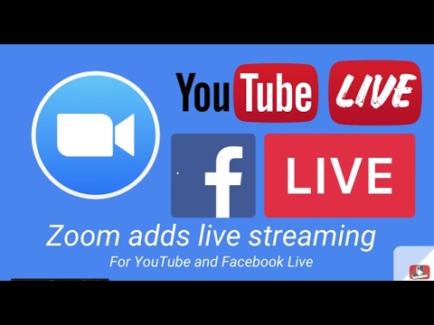  Zoom  Webinars add Facebook YouTube Live  Streaming YouTube