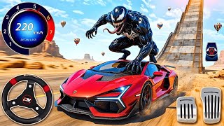 Superhero Impossible Car Mega Ramp Driving Tracks Impossible GTCar Stunts Racing 3D Android Gameplay screenshot 3