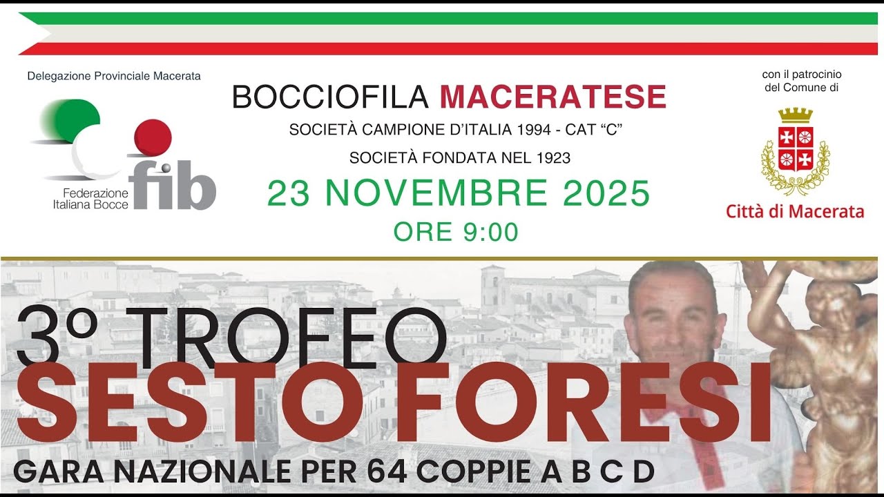 3° TROFEO SESTO FORESI -  GARA NAZIONALE SPT COPPIA CAT. ABCD.