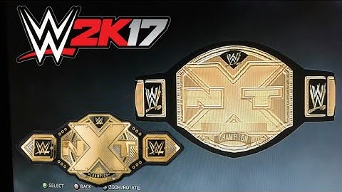 WWE 2k17 xbox 360/ps3 NXT championship Formula (no custom logo)