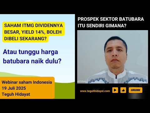 Saham ITMG (Batubara) Dividennya Besar, Masih Prospek??