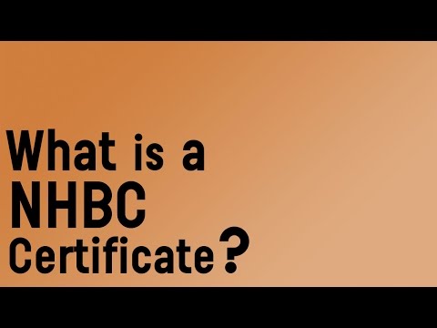 What is a NHBC certificate?