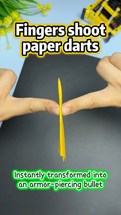 Paper Dart SHOCKS Everyone – Pierces Wood Like a Knife!DIY Assassin Dart – Made Only from Paper!