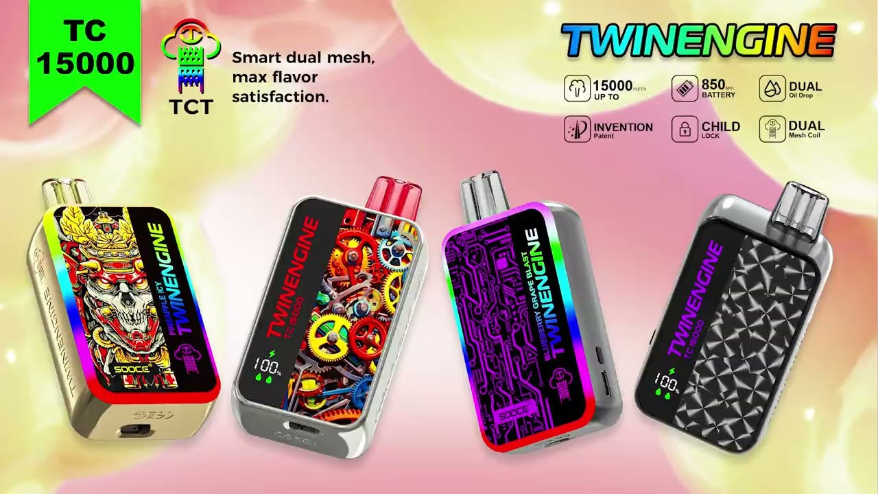 TWINENGINE TC15000 with dual mesh coil ,dual oil drop, TCT technology invented.