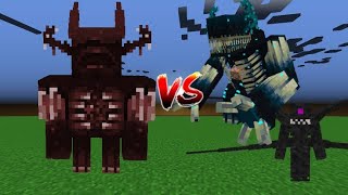 Bulky Warden vs Commanded Warden and Stormborne | Minecraft Mob Battle