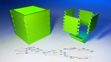 Algorithmic Box Joints Rhino & Grasshopper Parametric Architecture Laser Cutting & fabrication