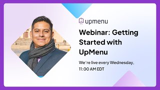Webinar: Getting Started With UpMenu