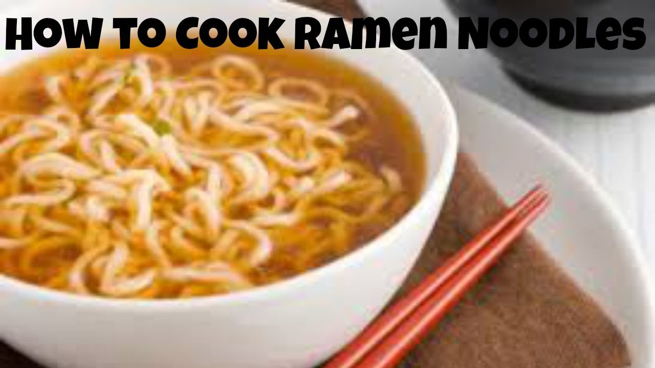 How to Cook Ramen Noodles! - YouTube