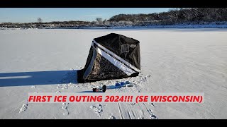 FIRST ICE 2024!!! Finally on the ice in southern Wisconsin!!!