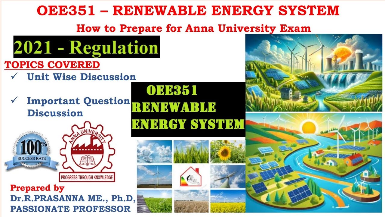 Anna University Exam Preparation - OEE351 - Renewable Energy System ...