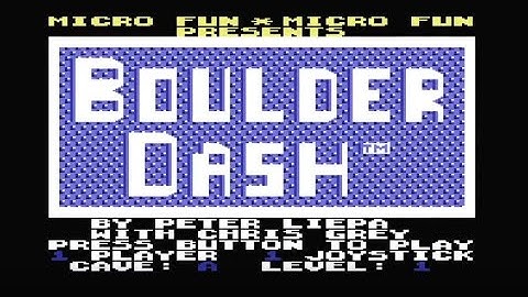 My First Play - Boulder Dash - Commodore 64 on THE C64