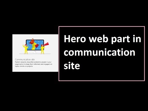 Hero Web part in Communication Site