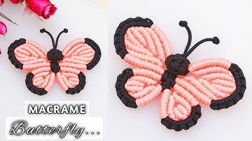 Macrame Butterfly | Macrame Animals | Macrame Butterfly Keychain Tutorial