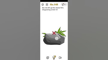 Brain out level 146 | Do not lift up the stone ! It