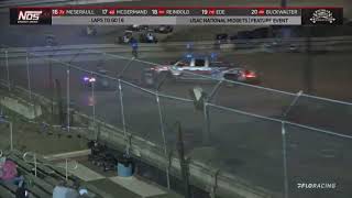 Huge flip in USAC midget race at Bubba Raceway Park on Saturday February 12