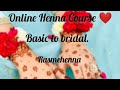 Online henna course day 2