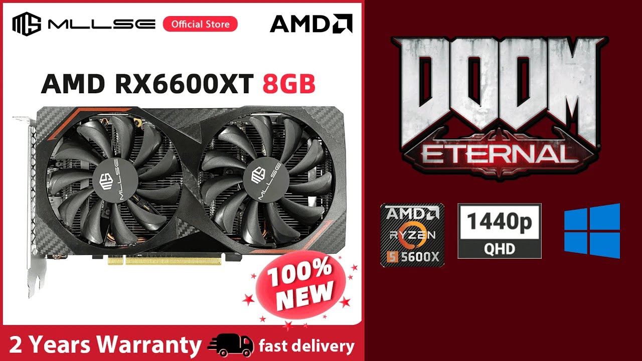 Doom Eternal || RX 6600 XT || 5600X || WINDOWS 10 || 32 GB RAM || 1440p ...
