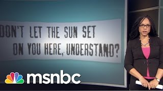 The History Of .Sundown Towns. | This Day Forward | msnbc Melissa Harris-Perry talks about the history of sundown towns in America, where the warning was to African Americans to not .let the sun go down on you..  ? Subscribe to msnbc: on.msnbc...., From YouTubeVideos