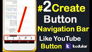 #2 How to Create professional Button Navigation bar in our Application full tutorial kodular (2021)