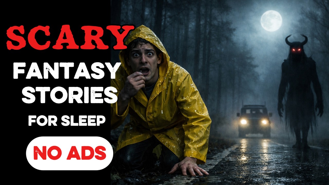 ⚠️ NO ADS ⚠️ 10 HOURS of Dark Fantasy Bedtime Tales | Rainfall Ambience | Black Screen