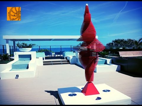 Red Kinetic Windsculpture