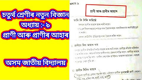 প্ৰাণী আৰু প্ৰাণীৰ আহাৰ |Lesson 9 | Class 4 Science | চতুৰ্থ শ্ৰেণীৰ বিজ্ঞান | Assam Jatiya Bidyalay