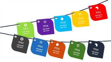 Create 10 Hanging Options Slide in PowerPoint