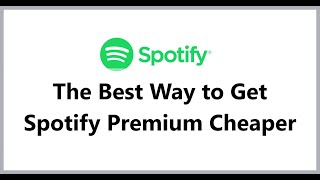 [6$] How to get cheap 1 year Spotify premium