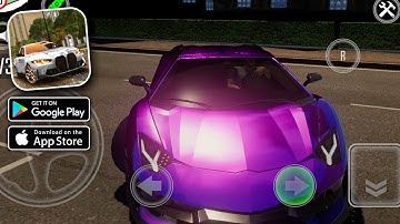 Driving School Simulator - Purple Lamborghini - Gameplay Walkthrough 66 (Android, iOS)