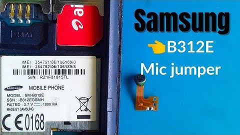 Samsung SM -B312E Mic jumper || Mic solution
