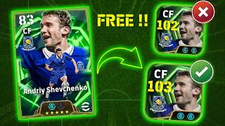 HOW TO TRAIN FREE EPIC ANTRIY SHEVCHENKO RATING 103 BEST IN EFOOTBALL 2026 MOBILE