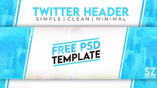 Simplistic Twitter Header Free PSD [2020] | Fortnite Banner Template Free PSD