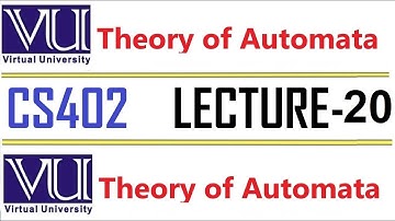 CS402 Theory of Automata Lecture  20 VU short  lecture Moore machine