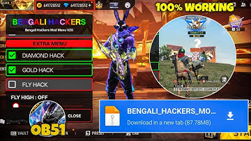 OB51 FREE FIRE MOD MENU 🔥 UNLIMITED DIAMOND HACK 🔥 FF MOD MENU APK 2025