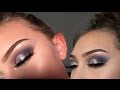 PROM makeup tutorial 2017 | Blue half cut crease & silver glitter