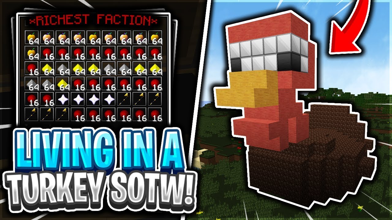 LIVING IN A TURKEY SOTW *RICHEST FACTION* | Minecraft HCF