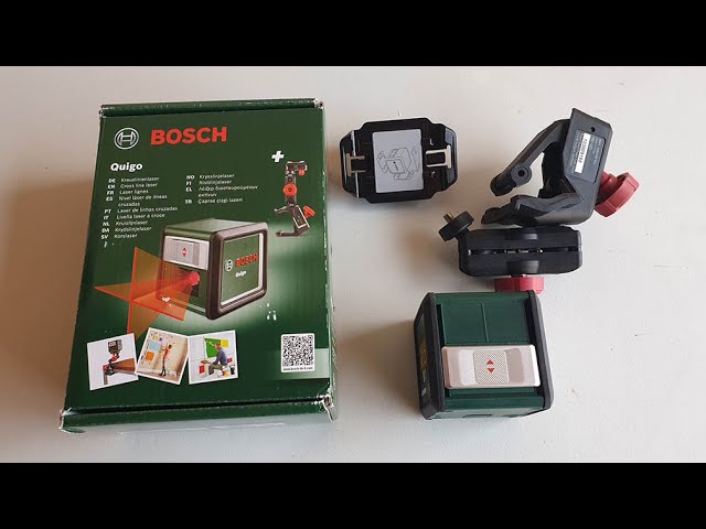 Nivel Laser Bosch Quigo 3 (Rojo) Unboxing y review (Test in/ext) - YouTube