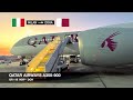 Such a pleasant redeye flight  qatar airways a350900  milan mxp  doha  economy