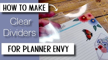 How to Make Clear Dividers for Planner Envy Planners 📖✨ | Easy Cricut Tutorial + Cut File Template!