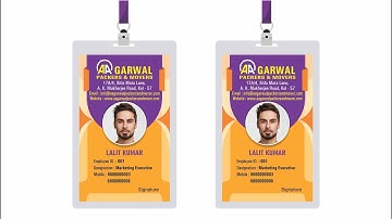 Creative Company Identity Card Design in CorelDRAW X7 | Vector I-Card  2022 | CorelDRAW Tutorial