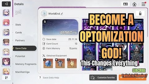 Chaos Zero Nightmare : How To Optomize Your Save Data Runs Forever! | CZN community is the BEST